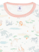 Pigiama per bambino Petit Bateau bianco con stampa grafica all-over A0FCT 01 PETIT BATEAU KIDS 