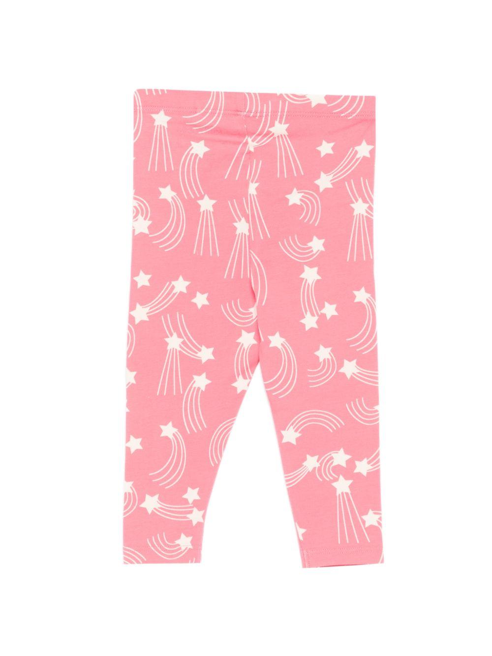 Leggins per neonata Mini Rodini rosa con stampa stelle all-over 26230134NB PINK MINI RODINI 
