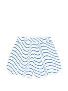 Shorts per bambina MSGM Kids bianchi con motivo a onde blu S6MSJGSH175 130 MSGM KIDS 