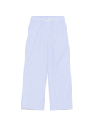 Pantaloni con strass per bambina Palm Angels Kids azzurro con motivo gessato PGCA021S25FAB001 4201 PALM ANGELS KIDS 