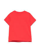 T-shirt con logo per neonato Moschino Kids rosso con girocollo M9M032LAA01 50109 MOSCHINO KIDS 