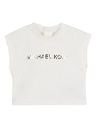 Set t-shirt, giacca e gonna per neonata Michael Kors Kids beige con design svasato R30546 215 MICHAEL KORS KIDS 