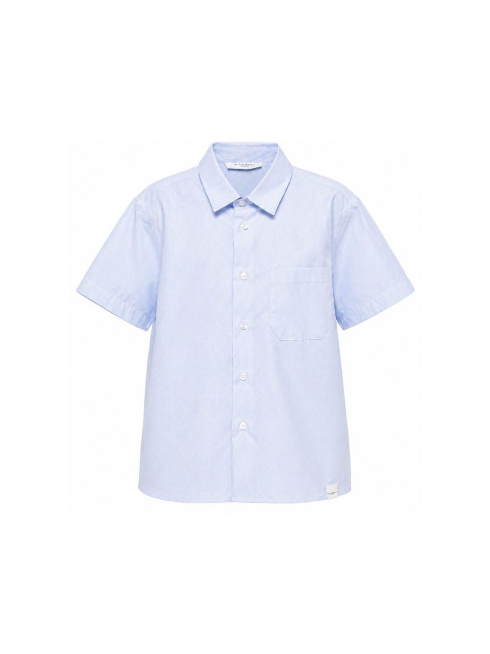 Camicia per bambino Paolo pecora Kids azzurra a maniche corte PP4343 CIELO PAOLO PECORA KIDS 