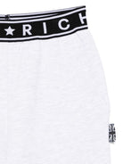 Pantaloni sportivi per bambina John Richmond Junior grigio con banda logo RGP25110PA GREY LIGHT MELANGE JOHN RICHMOND JUNIOR 