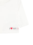 T-shirt per neonati Douuod Kids bianca con stampa sul fondo DZ8500 Z3708 101 DOUUOD KIDS 
