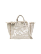 Borsa tote Colette MC2 Saint Barth beige con stampa logo COL0018 01139L MC2 ST. BARTH KIDS 