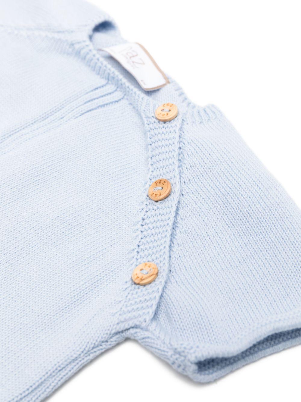 Set tutina cappellino e copertina per neonati Paz Rodriguez azzurro con placca con logo 105-123192 801 PaZ RODRIGUEZ KIDS 