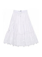 Gonna per bambina Ermanno Scervino Junior bianca con orlo svasato Z1G708 7970 0099 ERMANNO SCERVINO KIDS 