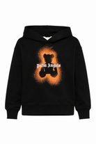 Felpa per bambino Palm Angels Kids nero con stampa grafica PBBB012S26FLE006 110 PALM ANGELS KIDS 