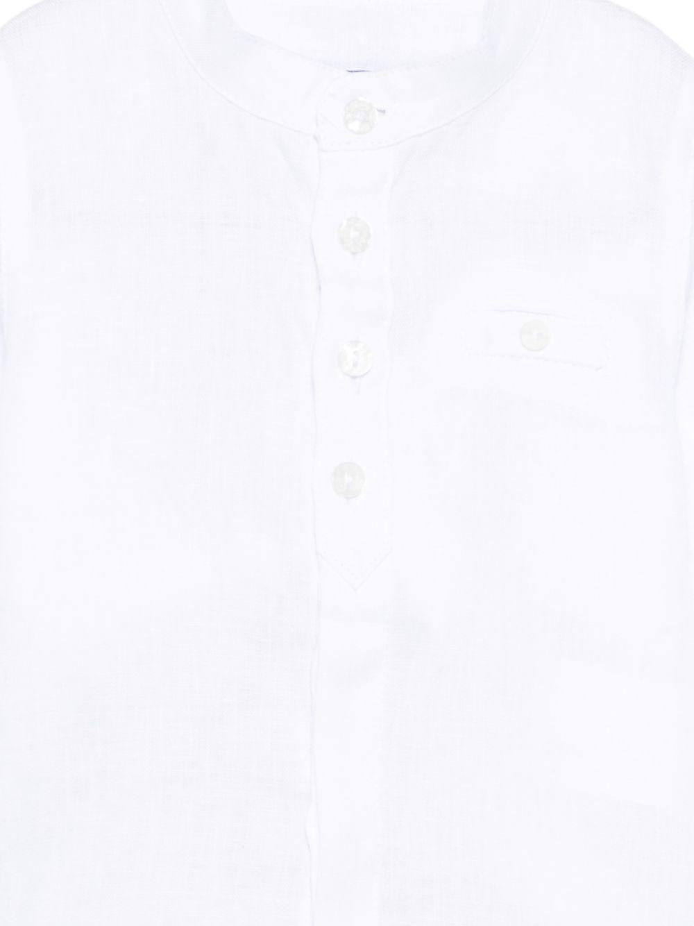 Camicia per neonato Tartine Et Chocolat bianca con colletto alla coreana CC12001 01 TArtine & Chocolat KIDS 