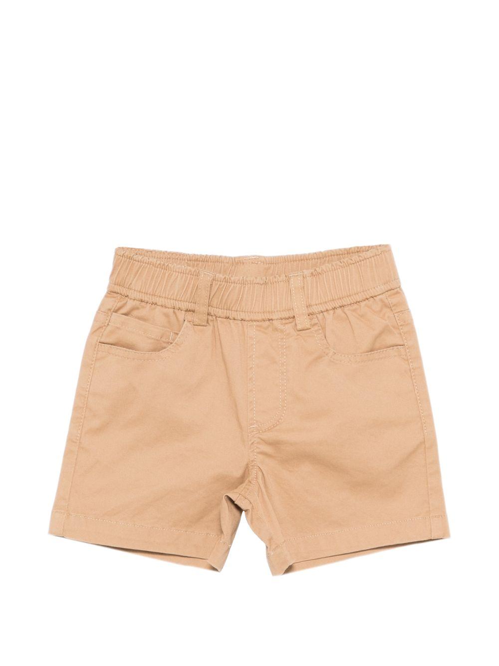 Shorts per neonato Trussardi Jeans beige con passanti per cintura TIP26074BE BROWN MAC. TRUSSARDI KIDS 
