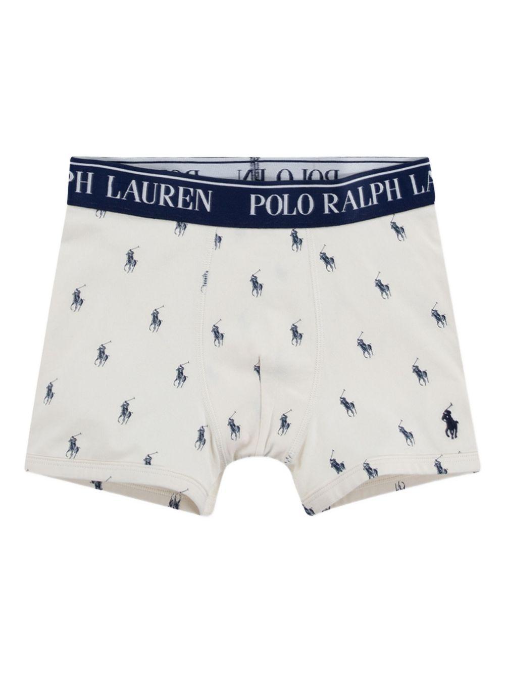 Boxer per bambino Polo Ralph Lauren Kids multicolore con stampa Polo Pony (3 pezzi) 9P5015 BK8 Ralph Lauren kids 
