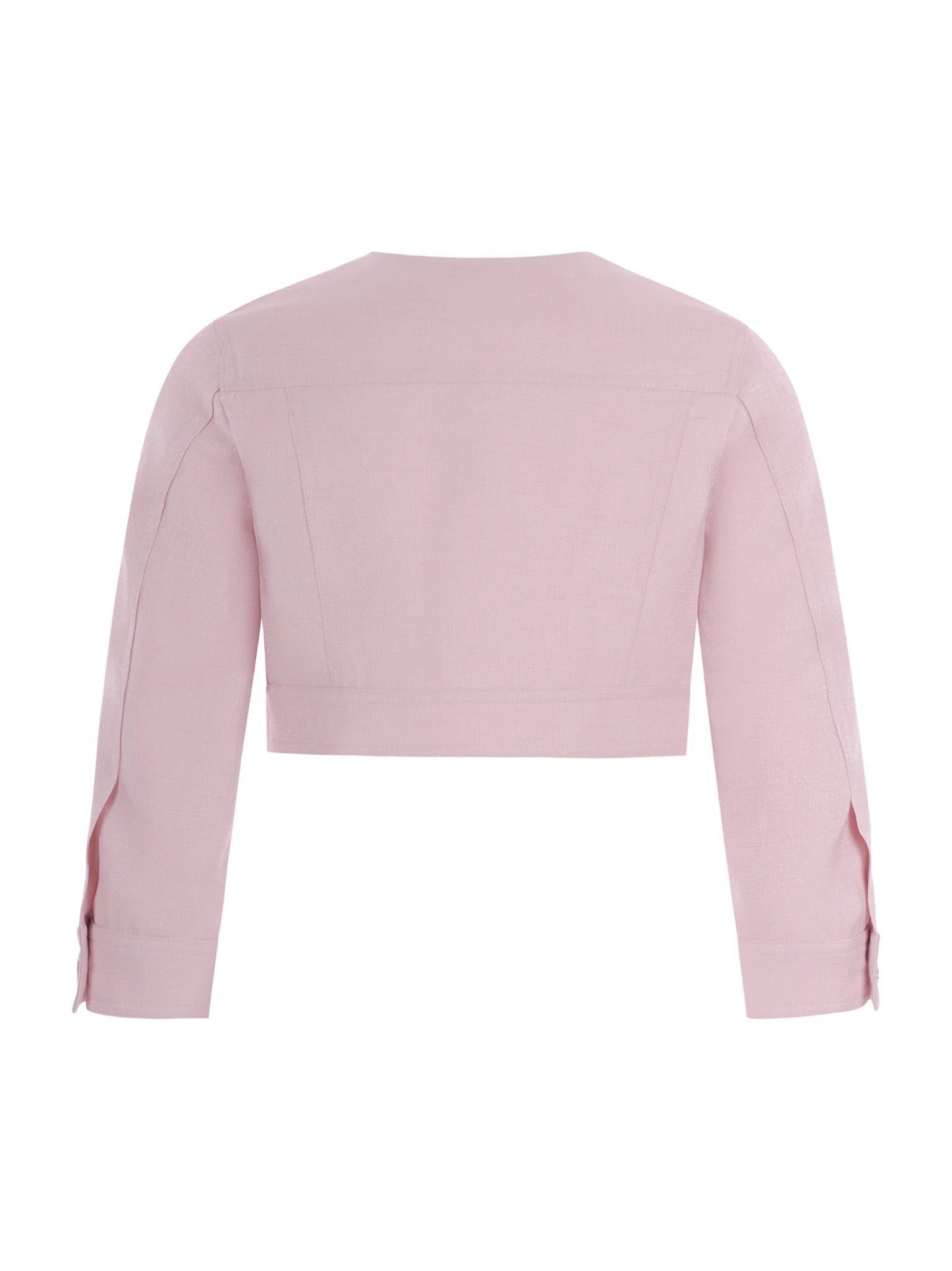 Giacca per bambina Monnalisa rosa con taschino 71G104 7124 0091 MONNALISA KIDS 