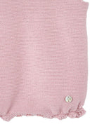 Body per neonata Paz Rodriguez rosa con bordo in pizzo 022-123257 37 PaZ RODRIGUEZ KIDS 