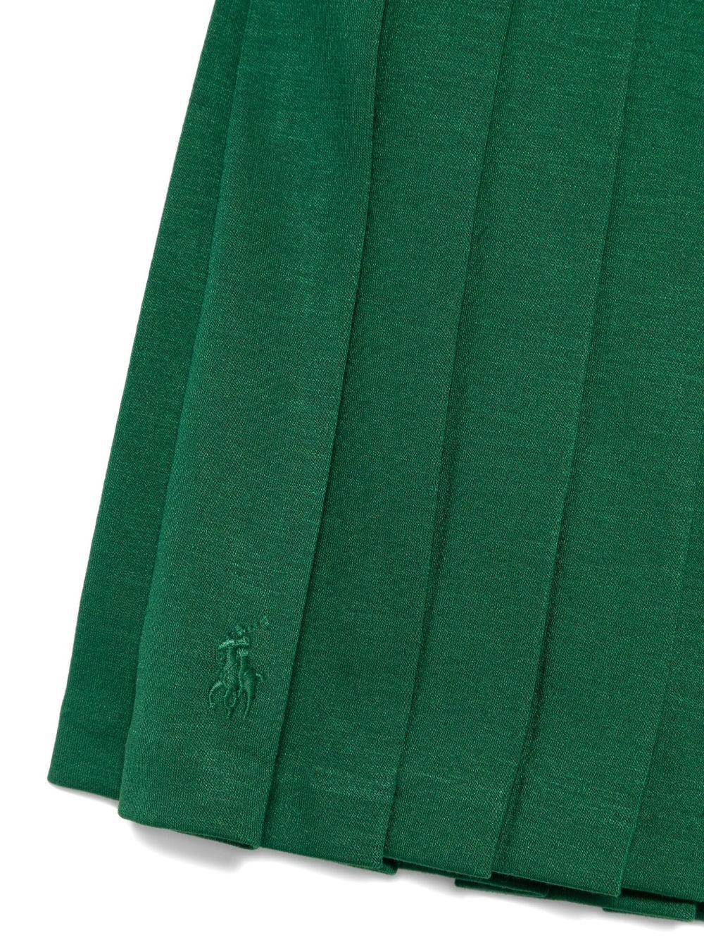 Gonna per bambina Polo Ralph Lauren Kids verde a pannelli plissettati 312749584 005 Ralph Lauren kids 
