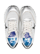 Sneakers per bambino Golden Goose Kids Running Marathon argento con lacci F00335F006719 60246 GOLDEN GOOSE KIDS 