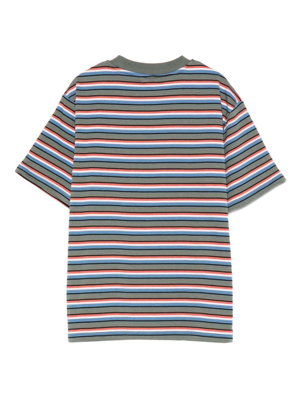 T-shirt per bambino Stella McCartney Kids multicolore con logo a righe TX8S11 Z3152 999 STELLA McCARTNEY KIDS 