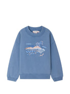 Felpa Lika per bambini Bonpoint blu con stampa grafica S06GSWK00011 111 BONPOINT 
