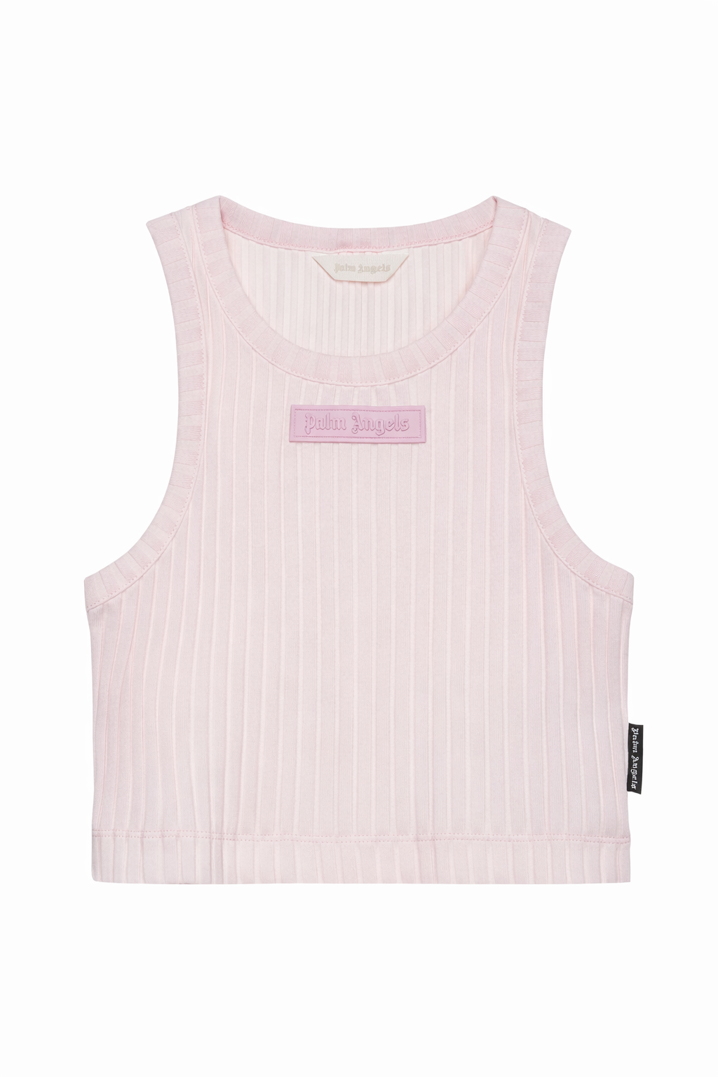 Top per bambina Palm Angels Kids rosa con design a coste PGAG002S26JER002 042 PALM ANGELS KIDS 