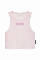 Top per bambina Palm Angels Kids rosa con design a coste PGAG002S26JER002 042 PALM ANGELS KIDS 