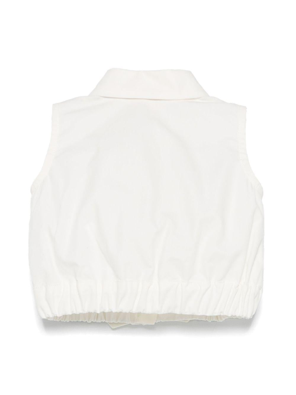Blusa per bambina Elisabetta Franchi La Mia Bambina bianco in cotone EGCA0410CA235 0000 ElISABETTA FRANCHI 