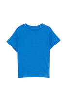 T-shirt per neonati Moschino Kids azzurra con stampa Teddy Bear MOM031LFA07 40630 MOSCHINO KIDS 