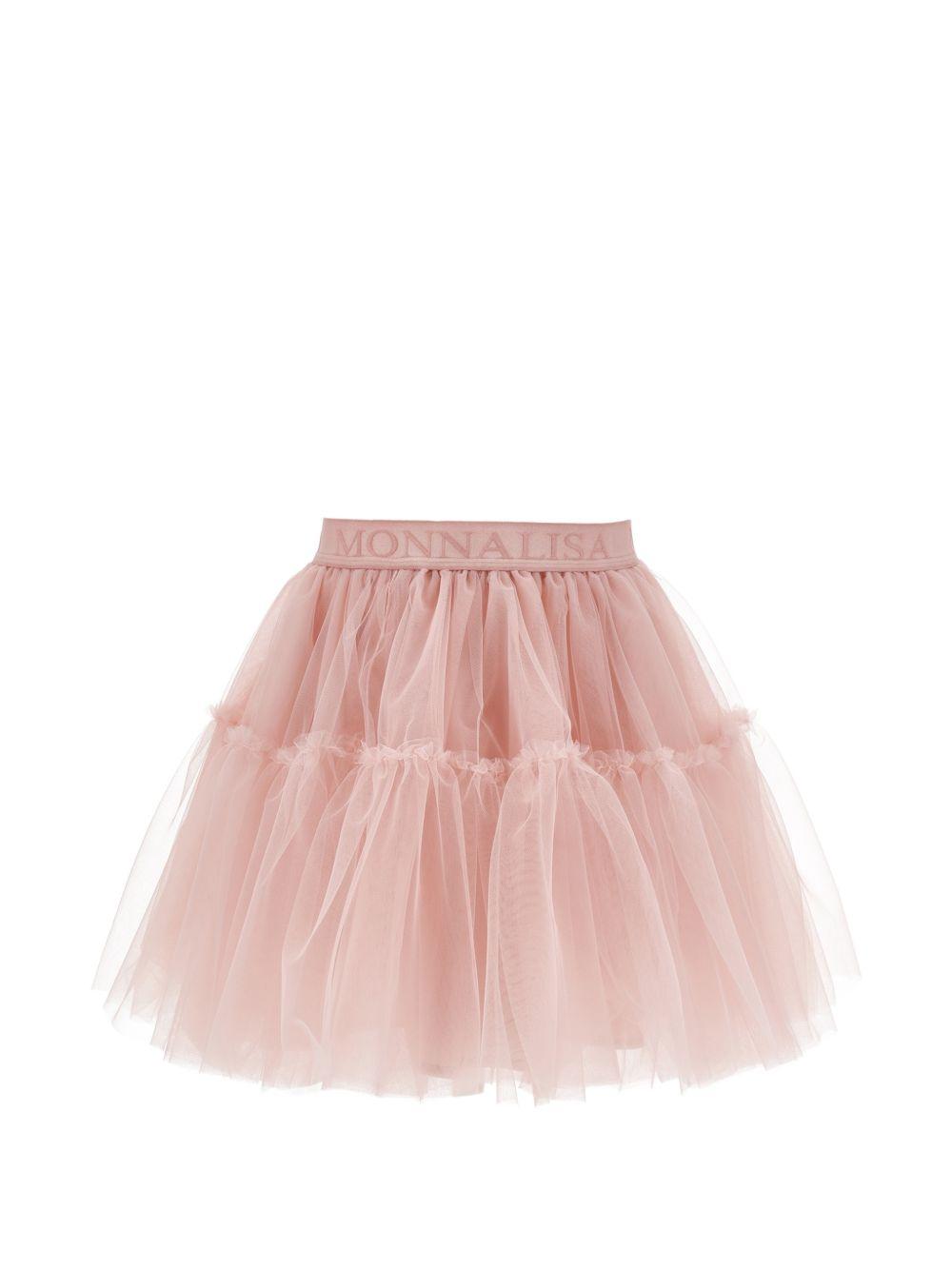 Gonna per bambina Monnalisa Kids rosa con trama in tulle 17HGON T9945 0066 MONNALISA KIDS 