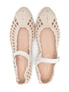 Ballerine in pelle per bambina Eli1957 beige con cinturino 48028AL CRUDO ElI 