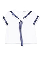 Camicia per neonato JESURUM BABY Ottavio bianco con bordo a righe OTTAVIO VAR.84 JESURUM 