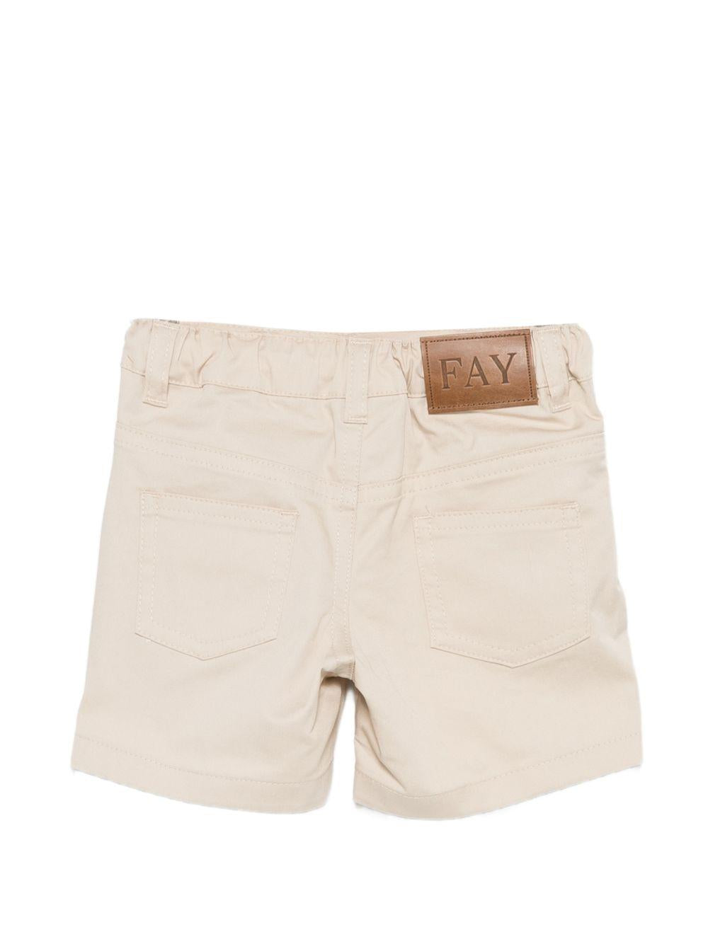 Shorts per neonato Fay Kids beige con elastico in vita FY6559 G0019 108 FAY KIDS 