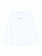 T-shirt per bambino Paolo Pecora Kids bianco a maniche lunghe con stampa PP4157 G-C PAOLO PECORA KIDS 
