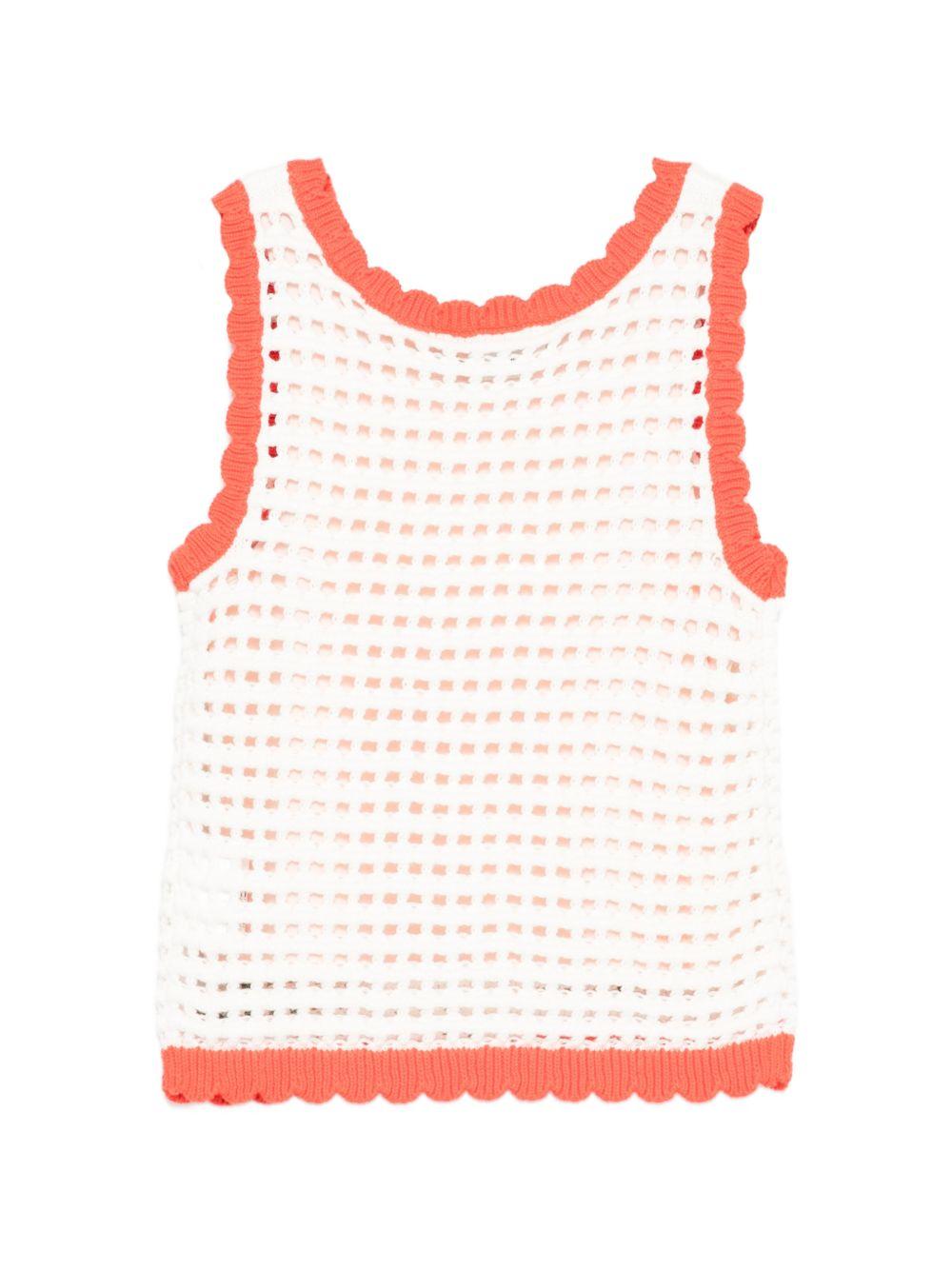 T-shirt per bambina Stella McCartney Kids bianca con fiori ricamati TY9A22 Z1876 101 STELLA McCARTNEY KIDS 