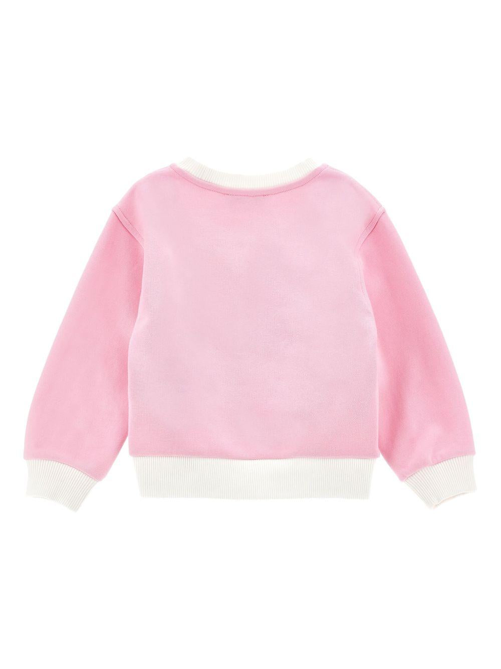 Felpa per bambina Disney x Monnalisa rosa con stampa grafica Stitch 19F606 6011 0190 MONNALISA 