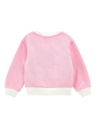 Felpa per bambina Disney x Monnalisa rosa con stampa grafica Stitch 19F606 6011 0190 MONNALISA 