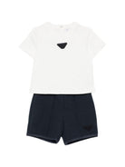Tutina per neonato Emporio Armani Kids bianco con applicazione EB001622 AF13715 MZ825 EMPORIO ARMANI KIDS 