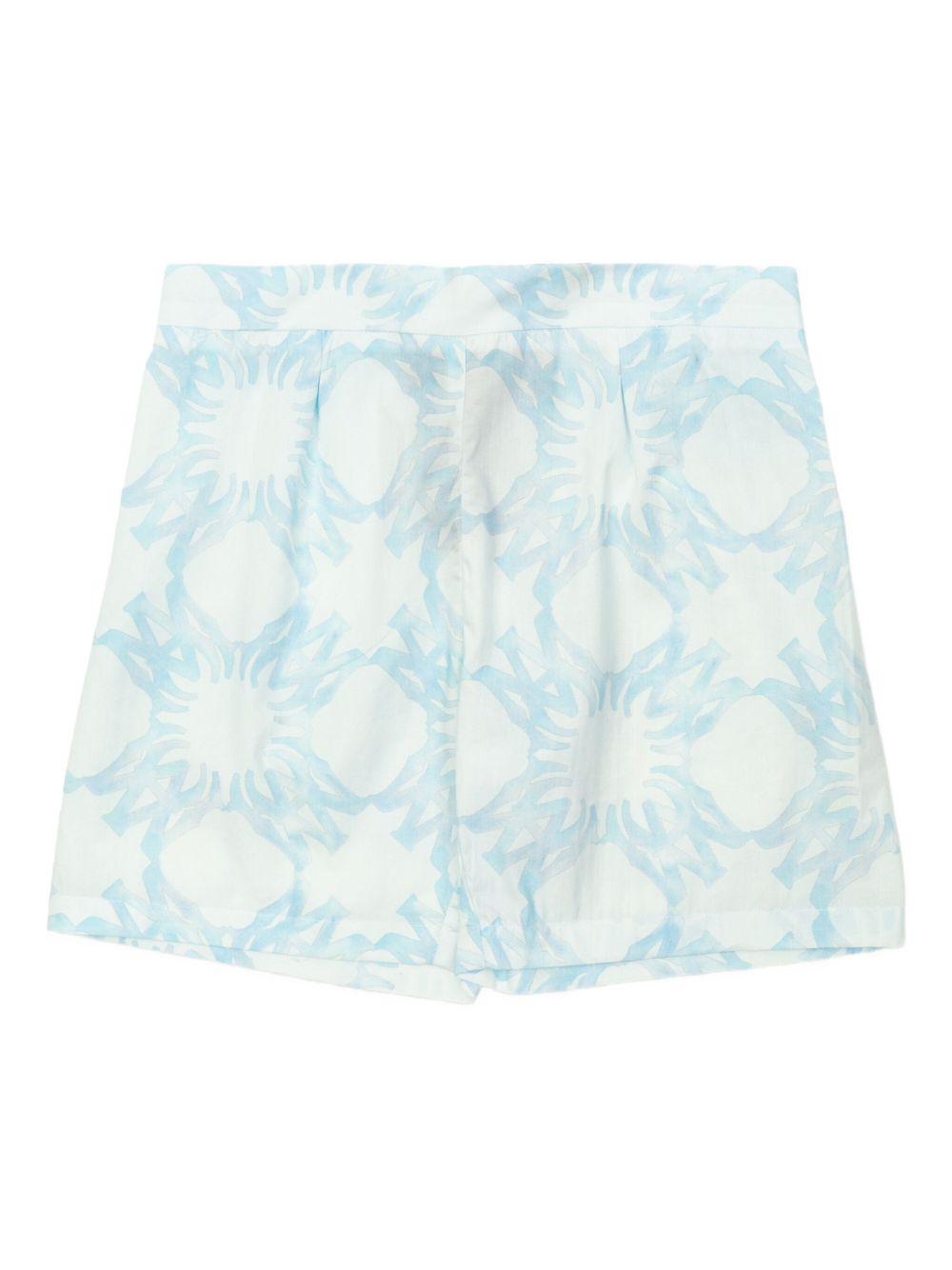 Bermuda per bambino AMIRI KIDS azzurro con pieghe AKSHCA1004 892 AMIRI 