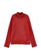 Maglione per bambina Monnalisa Kids rosso con motivo a coste 17HLUC 8212 0043 MONNALISA KIDS 