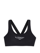 Bikini per bambina Givenchy Kids nero con stampa logo H31218 09B GIVENCHY KIDS 