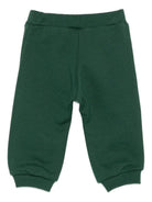 Pantaloni sportivi per neonato Fendi Kids verdi con ricamo volano BMF256 5V0 F0E3J FENDI KIDS 