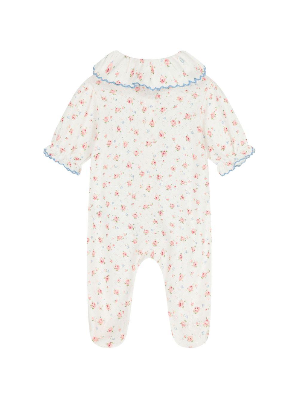 Pigiama per neonata Tartine Et Chocolat bianco a fiori CC54010 13 TArtine & Chocolat KIDS 