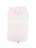 Sacco a pelo per neonata Fendi Kids rosa con motivo orsetto BUJ324 ST8 F0C11 FENDI KIDS 
