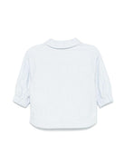 Giubbino baby in popeline per neonato Fendi Kids azzurro con logo FF all-over BMA131 AS64 F1QYB FENDI KIDS 