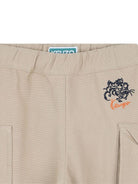 Cargo per neonato Kenzo Kids beige con logo ricamato K61288 249 KENZO KIDS 