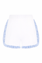 Shorts per bambina Monnalisa bianchi con ruches 19G407 7012 0099 MONNALISA KIDS 