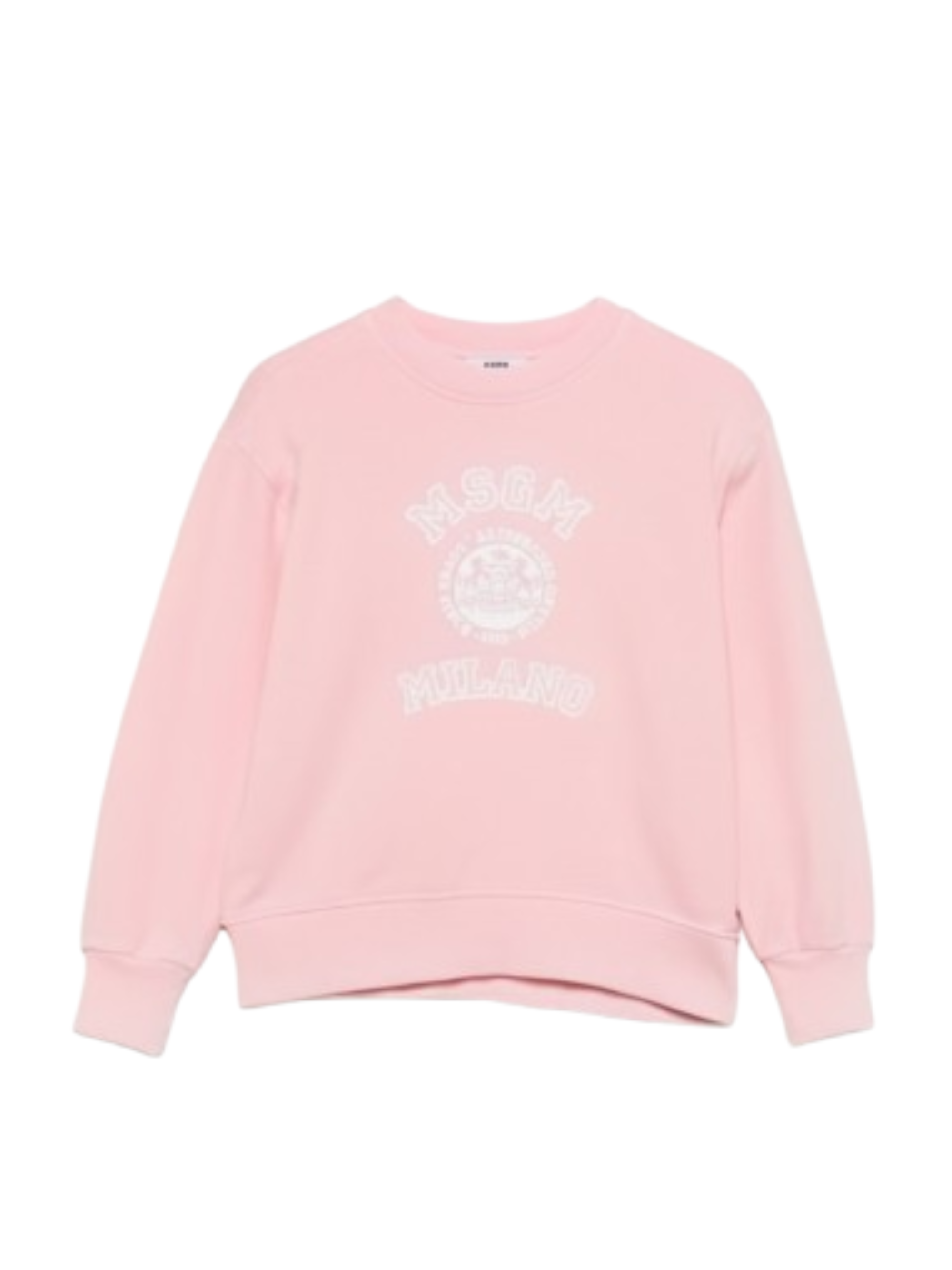 Felpa per bambina MSGM Kids rosa con stampa sul davanti S6MSJUSW053 MS076 MSGM KIDS 