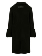 Cappotto per bambina MSGM Kids nero con polsini svasati F5MSJGCO114 110 MSGM KIDS 