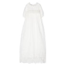 Abito battesimale per neonata Jesurum Baby bianco con dettagli con ruches RAMAGE 51 JESURUM KIDS 