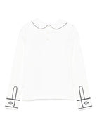 T-shirt per bambina Dolce & Gabbana Kids bianca con stampa a trompe l'oeil L5JTPI G7PGX W0111 DOLCE & GABBANA KIDS 