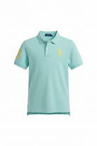 Polo per bambino Polo Ralph Lauren Kids azzurra con ricamo Polo Pony 322703635 509 Ralph Lauren kids 