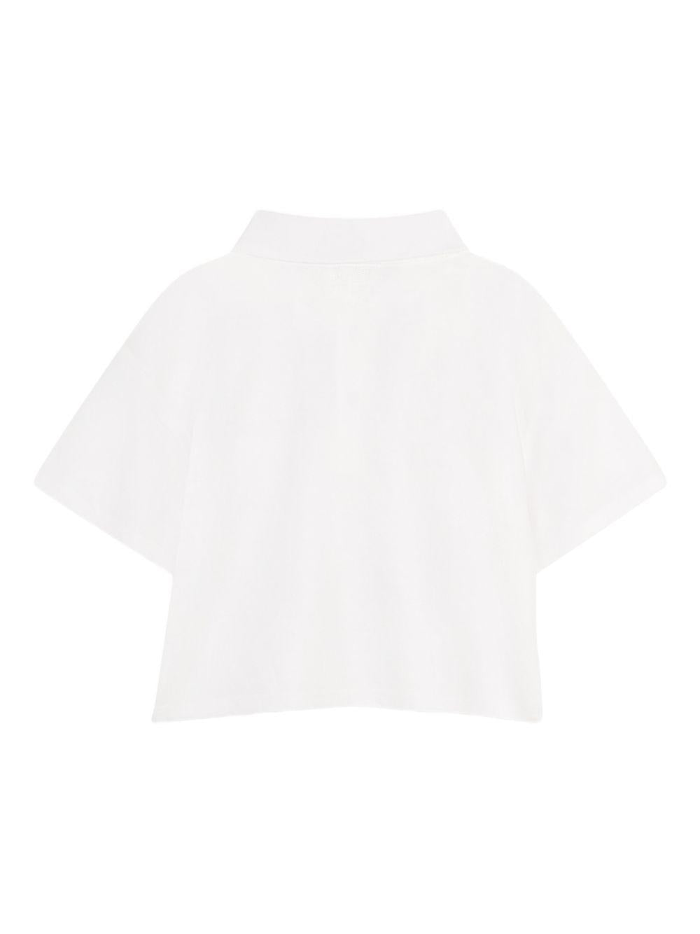 Polo per bambina The Marc Jacobs Kids bianca con decorazione W60739 10P THE MARC JACOBS KIDS 